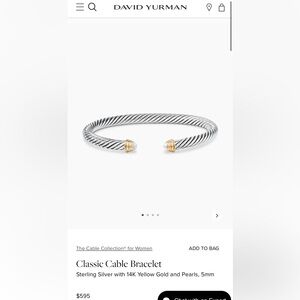 David Yurman cable bangle